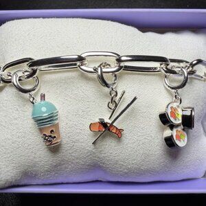 Bomb Party Charmelier Charm Bracelet  BR 94481  "Roll with It Sushi